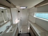Lagoon 50 for sale owners head with his and her sinks